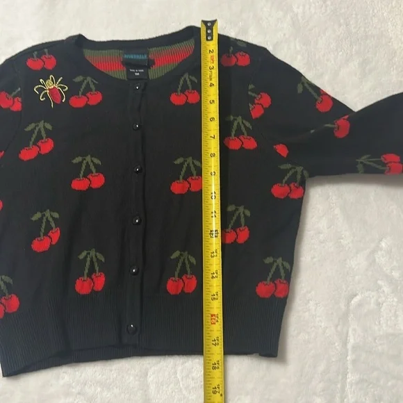 Riverdale Cherry Intarsia Cardigan Sz S - Picture 10 of 15